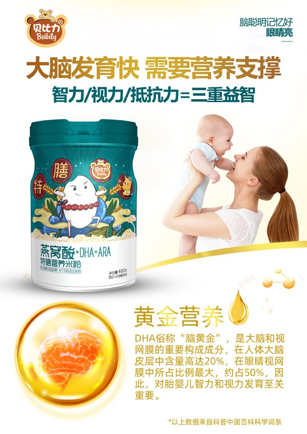 貝比力燕窩酸+DHA+ARA特膳營(yíng)養(yǎng)米粉效果圖