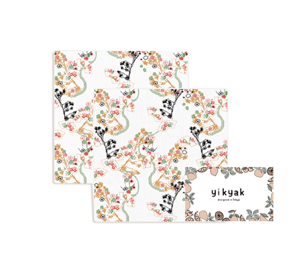 yikyak竹棉紗布小方巾(6件裝) 四季花島.jpg