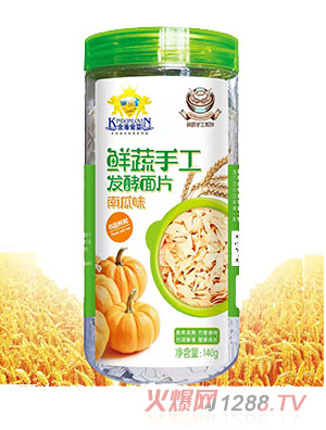 金盾愛(ài)嬰鮮菜手工發(fā)酵南瓜味菠菜味核桃味胡蘿卜味面片140g