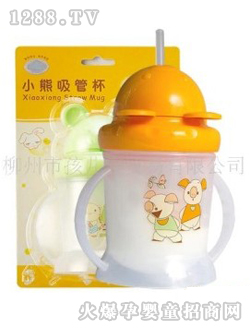 日康小熊吸水杯