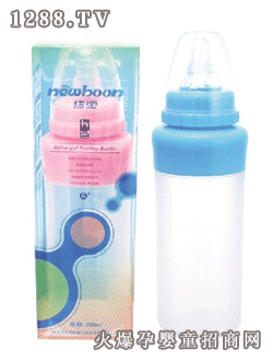 紐寶大直身硅膠奶瓶