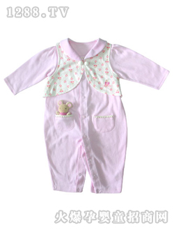 甜心小伙伴前開雙用袍