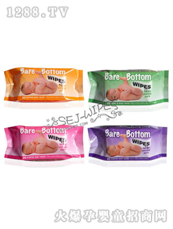 舒爾潔嬰兒濕巾紫色包裝