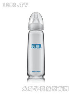 珂琪方形玻璃奶瓶8安士