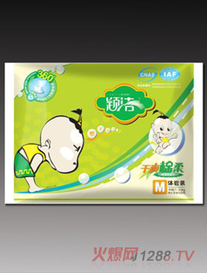 穎潔M碼干爽棉柔紙尿片