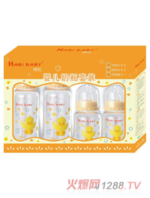 哈比PC嬰兒圓形奶瓶套裝