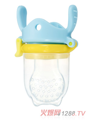 親親我嬰兒帶蓋藍(lán)色圓頭咬咬樂