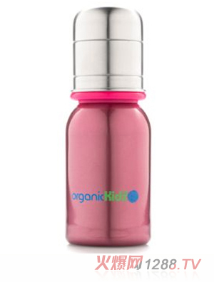 歐可滋不銹鋼標口奶瓶紅4oz