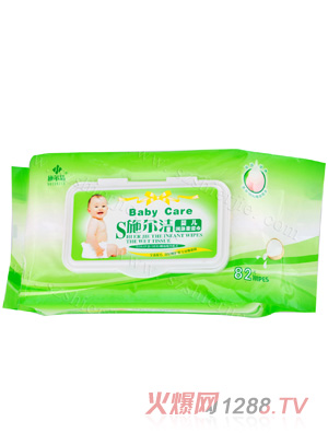 施爾潔嬰兒潤膚柔濕巾82片