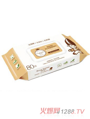 皇家寶貝嬰兒無(wú)香棉柔濕巾80片