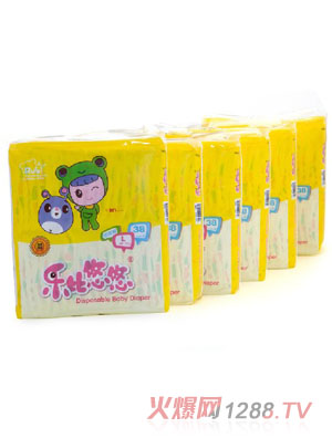 樂(lè)比悠悠紙尿褲L號(hào)大包裝