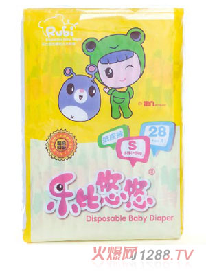 樂比悠悠鎖水透氣嬰幼兒紙尿褲S28片