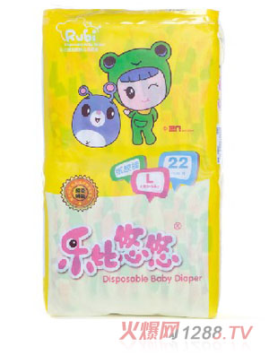 樂比悠悠綿柔鎖水嬰幼兒紙尿褲L22