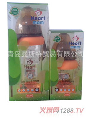 heart mom 高硼硅防摔玻璃奶瓶