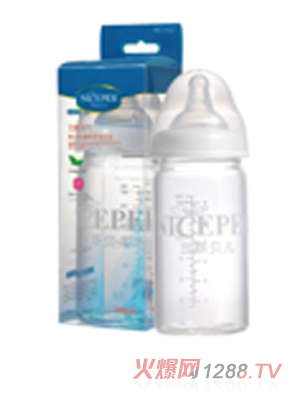 蘭斯貝兒寬口高硼硅玻璃奶瓶180ml