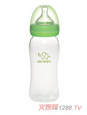 培愛寬口徑晶鉆玻璃奶瓶280ml