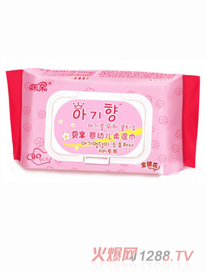 禾采嬰幼兒柔濕巾80片加蓋啟封裝