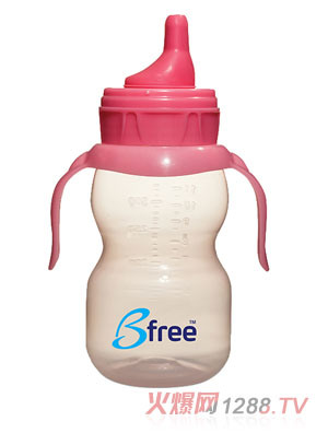 Bfree粉紅色雙柄易把握學(xué)飲杯300ml