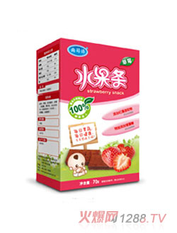 尚可詩草莓水果條70g
