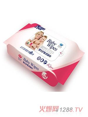 美芙特嬰兒護(hù)膚柔濕巾80片啟封