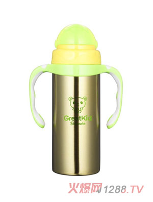 冠迪悅?cè)W飲杯320ml黃色