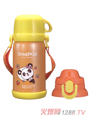 冠迪童真戶外多用旅行學飲杯600ML黃色