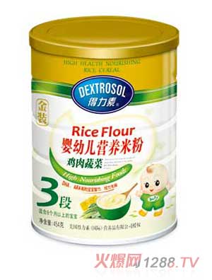 得力素雞肉蔬菜yingye營養(yǎng)米粉