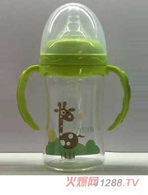 優(yōu)兒優(yōu)女210ML寬口有柄自動高硼硅玻璃奶瓶