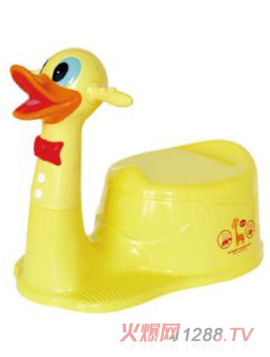 陽(yáng)光兔嬰兒動(dòng)物座便器黃色