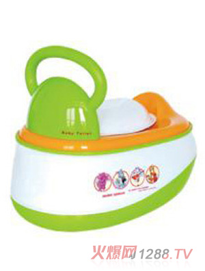 陽(yáng)光兔嬰兒扶手座便器綠色