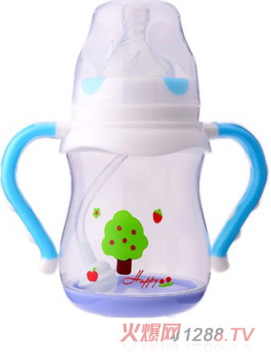 陽(yáng)光兔感溫PP寬口奶瓶200ML