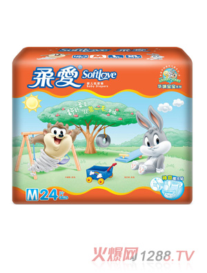 柔愛(ài)華納寶寶紙尿褲M(mǎn)碼24片