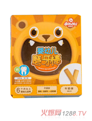 達(dá)維貝嬰幼兒磨牙棒（牛奶味）8g10條