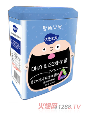 優(yōu)愛米科DHA BB益生菌第2代凍干粉活性菌種營(yíng)養(yǎng)固體飲料罐裝