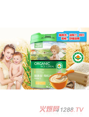 王子寶貝腦黃金有機(jī)米粉-葛根罐裝