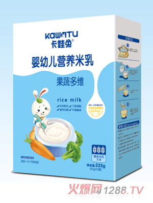 卡娃兔嬰幼兒營養(yǎng)米乳-果蔬多維盒裝