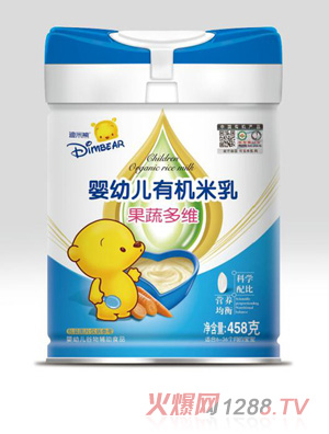 迪米熊嬰幼兒有機米乳-果蔬多維罐裝