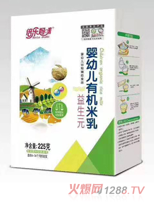 倍樂媽咪嬰幼兒有機(jī)米乳-益生元 盒裝
