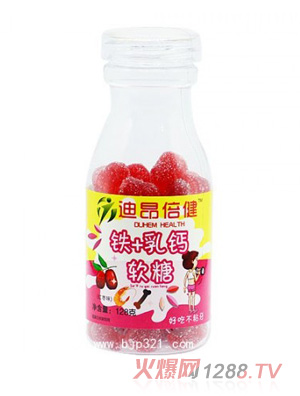 迪昂倍健鐵+乳鈣軟糖（紅棗味）
