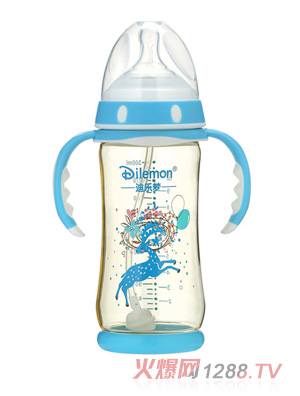 迪樂夢(mèng)PPSU奶瓶300ml藍(lán)色