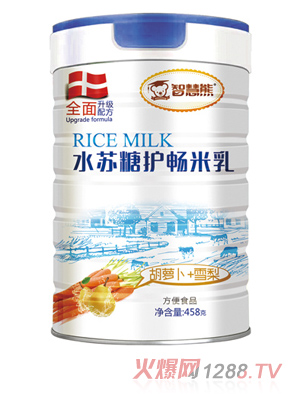 智慧熊水蘇糖護(hù)腸米乳 胡蘿卜+雪梨 聽裝