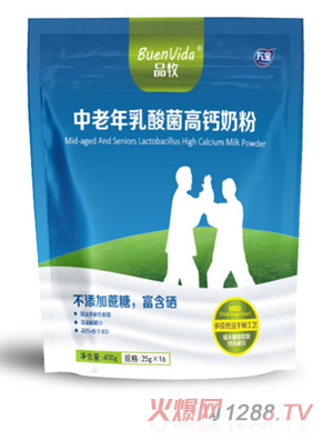 品牧中老年乳酸菌高鈣奶粉 400g