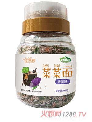 超級(jí)冠菜菜面紫薯味（漏斗罐）