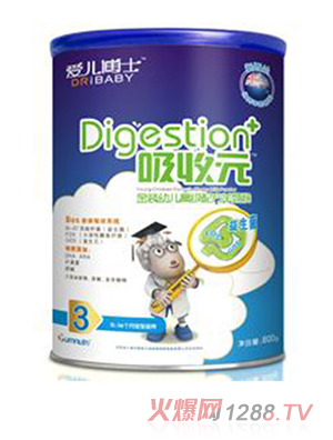 雅姆愛(ài)兒博士吸收元金裝youe配方羊奶粉3段