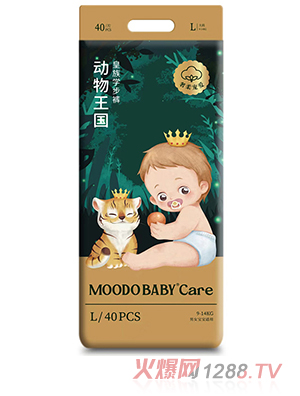 MOODO BABY®Care動物王國系列皇族學(xué)步褲L40