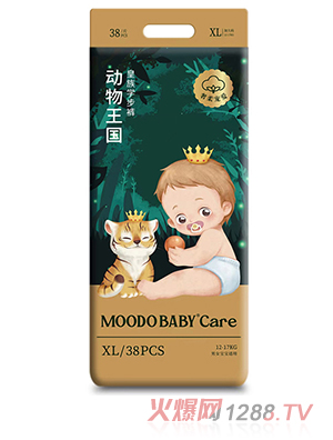 MOODO BABY®Care動物王國系列皇族學(xué)步褲XL38