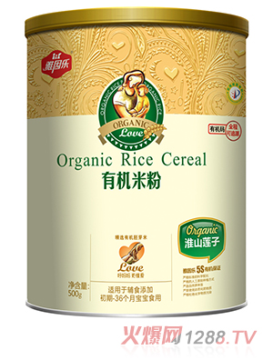 雅因樂(lè)有機(jī)米粉罐裝 淮山蓮子