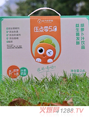 伍點零益生菌發(fā)酵胡蘿卜汁飲品